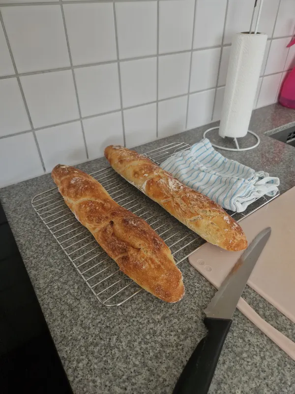 No-knead baguettes